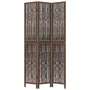 Dark brown paulownia wood 3-panel separator screen by vidaXL, Room dividers - Ref: Foro24-358656, Price: 79,33 €, Discount: %