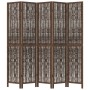 Dark brown paulownia wood 5-panel separator screen by vidaXL, Room dividers - Ref: Foro24-358663, Price: 117,78 €, Discount: %