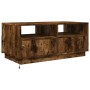 Coffee table with LED lights smoked oak 90x49x40 cm by vidaXL, Coffee table - Ref: Foro24-839837, Price: 108,03 €, Discount: %