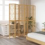 6-panel partition screen solid brown paulownia wood by vidaXL, Room dividers - Ref: Foro24-358876, Price: 172,13 €, Discount: %