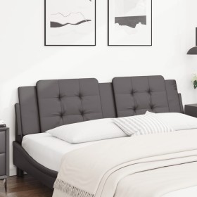 Gray synthetic leather padded bed headboard 180 cm by vidaXL, Headboards and footboards - Ref: Foro24-374876, Price: 42,99 €,...