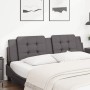 Gray synthetic leather padded bed headboard 180 cm by vidaXL, Headboards and footboards - Ref: Foro24-374876, Price: 47,67 €,...