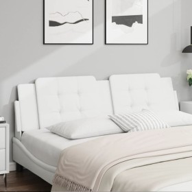 White synthetic leather padded bed headboard 180 cm by vidaXL, Headboards and footboards - Ref: Foro24-374874, Price: 45,79 €...