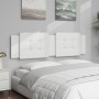 Cabecero de cama acolchado cuero sintético blanco 180 cm de vidaXL, Cabeceros y pies de cama - Ref: Foro24-374874, Precio: 48...