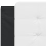 Cabecero de cama acolchado cuero sintético blanco negro 100 cm de vidaXL, Cabeceros y pies de cama - Ref: Foro24-374848, Prec...