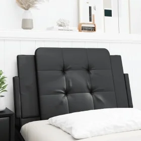 Cabecero de cama acolchado cuero sintético negro 90 cm de vidaXL, Cabeceros y pies de cama - Ref: Foro24-374836, Precio: 26,1...