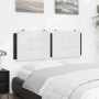 Black white synthetic leather padded bed headboard 120 cm by vidaXL, Headboards and footboards - Ref: Foro24-374855, Price: 3...