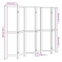 6-teilige Trennwand aus weißem Paulownia-Massivholz von vidaXL, Raumteiler - Ref: Foro24-358682, Preis: 160,19 €, Rabatt: %