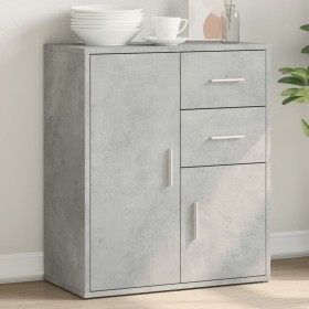 Concrete gray engineered wood sideboard 60x31x70 cm by vidaXL, Sideboards - Ref: Foro24-840481, Price: 74,87 €, Discount: %