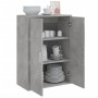 Concrete gray engineered wood sideboard 60x31x84 cm by vidaXL, Sideboards - Ref: Foro24-840488, Price: 71,93 €, Discount: %