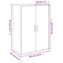 Aparador de madera de ingeniería gris hormigón 60x31x84 cm de vidaXL, Aparadores - Ref: Foro24-840488, Precio: 77,09 €, Descu...