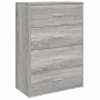 Sonoma gray engineered wood sideboard 60x31x84 cm by vidaXL, Sideboards - Ref: Foro24-840504, Price: 85,89 €, Discount: %