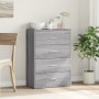 Sonoma gray engineered wood sideboard 60x31x84 cm by vidaXL, Sideboards - Ref: Foro24-840504, Price: 85,89 €, Discount: %