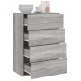 Aparador de madera de ingeniería gris Sonoma 60x31x84 cm de vidaXL, Aparadores - Ref: Foro24-840504, Precio: 85,89 €, Descuen...