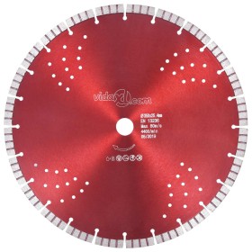 Diamond cutting disc with turbo and holes for steel 350 mm by vidaXL, Saw blades - Ref: Foro24-143236, Price: 61,99 €, Discou...