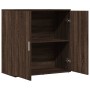 Aparador de madera de ingeniería marrón roble 79x38x80 cm de vidaXL, Aparadores - Ref: Foro24-840519, Precio: 85,89 €, Descue...