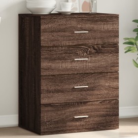 Oak brown engineered wood sideboard 60x39x80 cm by vidaXL, Sideboards - Ref: Foro24-840533, Price: 97,99 €, Discount: %