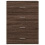 Aparador de madera de ingeniería marrón roble 60x39x80 cm de vidaXL, Aparadores - Ref: Foro24-840533, Precio: 98,16 €, Descue...