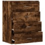 Aparador de madera de ingeniería roble ahumado 60x39x80 cm de vidaXL, Aparadores - Ref: Foro24-840531, Precio: 99,26 €, Descu...