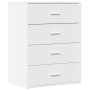 White engineered wood sideboard 60x39x80 cm by vidaXL, Sideboards - Ref: Foro24-840527, Price: 100,47 €, Discount: %