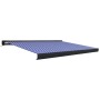 Motorized blue and white retractable awning 400x300 cm by vidaXL, Awnings - Ref: Foro24-3052689, Price: 758,92 €, Discount: %