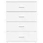 White engineered wood sideboard 60x39x80 cm by vidaXL, Sideboards - Ref: Foro24-840527, Price: 100,47 €, Discount: %