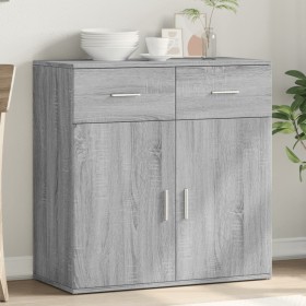 Aparador de madera de ingeniería gris Sonoma 79x38x80 cm de vidaXL, Aparadores - Ref: Foro24-840525, Precio: 108,16 €, Descue...