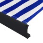 Motorized blue and white retractable awning 400x300 cm by vidaXL, Awnings - Ref: Foro24-3052689, Price: 758,92 €, Discount: %