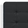 Black white synthetic leather headboard bed frame 120x200cm by vidaXL, Beds and slatted bases - Ref: Foro24-3208176, Price: 1...