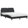 Bed with black synthetic leather mattress 120x200 cm by vidaXL, Beds and slatted bases - Ref: Foro24-3208852, Price: 367,10 €...