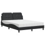 Bed with black synthetic leather mattress 140x190 cm by vidaXL, Beds and slatted bases - Ref: Foro24-3208859, Price: 356,51 €...