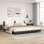 Bed with black and white synthetic leather mattress 200x200 cm by vidaXL, Beds and slatted bases - Ref: Foro24-3208892, Price...