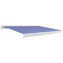 Blue and white motorized reel awning 300x250 cm by vidaXL, Awnings - Ref: Foro24-3052653, Price: 614,30 €, Discount: %