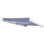 Blue and white motorized reel awning 300x250 cm by vidaXL, Awnings - Ref: Foro24-3052653, Price: 614,30 €, Discount: %