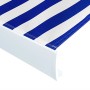 Blue and white motorized reel awning 300x250 cm by vidaXL, Awnings - Ref: Foro24-3052653, Price: 614,30 €, Discount: %