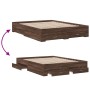 Cama con cajones madera de ingeniería marrón roble 150x200 cm de vidaXL, Camas y somieres - Ref: Foro24-3280383, Precio: 195,...