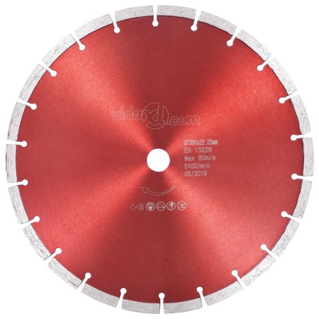 Steel diamond cutting disc 300 mm by vidaXL, Saw blades - Ref: Foro24-143240, Price: 38,99 €, Discount: %