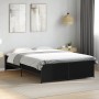 Engineered wood and black metal bed frame 120x190cm by vidaXL, Beds and slatted bases - Ref: Foro24-3279907, Price: 128,99 €,...