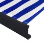 Blue and white motorized reel awning 300x250 cm by vidaXL, Awnings - Ref: Foro24-3052683, Price: 615,26 €, Discount: %