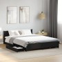 Cama con cajones madera de ingeniería negro 140x200 cm de vidaXL, Camas y somieres - Ref: Foro24-3279932, Precio: 180,99 €, D...