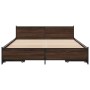 Cama con cajones madera ingeniería marrón roble 160x200 cm de vidaXL, Camas y somieres - Ref: Foro24-3279926, Precio: 255,09 ...