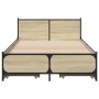 Cama con cajones madera ingeniería roble Sonoma 90x190 cm de vidaXL, Camas y somieres - Ref: Foro24-3279958, Precio: 156,74 €...