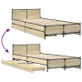 Cama con cajones madera ingeniería roble Sonoma 90x190 cm de vidaXL, Camas y somieres - Ref: Foro24-3279958, Precio: 156,74 €...