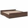 Cama con cajones madera ingeniería marrón roble 200x200 cm de vidaXL, Camas y somieres - Ref: Foro24-3280271, Precio: 176,99 ...