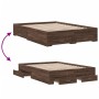 Cama con cajones madera de ingeniería marrón roble 120x200 cm de vidaXL, Camas y somieres - Ref: Foro24-3280397, Precio: 183,...