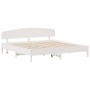 Estructura de cama con cabecero madera de pino blanco 200x200cm de vidaXL, Camas y somieres - Ref: Foro24-3207194, Precio: 21...