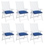 Garden Chair Cushions 6 Pcs Blue Oxford Fabric 40x40x7 cm by vidaXL, Cushions for chairs and sofas - Ref: Foro24-361482, Pric...