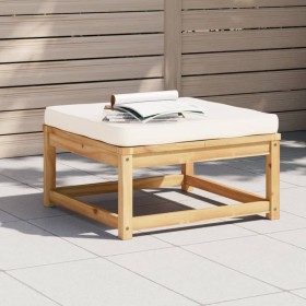 Garden stool with solid acacia wood cushions by vidaXL, Modular outdoor sofas - Ref: Foro24-366490, Price: 101,99 €, Discount: %