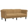 Brown velvet 2-seater sofa by vidaXL, Sofas - Ref: Foro24-372584, Price: 293,47 €, Discount: %