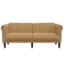 Brown velvet 2-seater sofa by vidaXL, Sofas - Ref: Foro24-372584, Price: 293,47 €, Discount: %